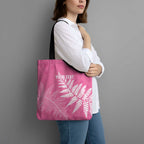 New Zealand Lawn Bowls Breast Cancer Personalized Tote Bag Wrap-Around Silver Fern - Aussie Hoodie