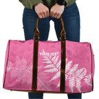 New Zealand Lawn Bowls Breast Cancer Personalized Travel Bag Wrap-Around Silver Fern - Aussie Hoodie