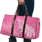 New Zealand Lawn Bowls Breast Cancer Personalized Travel Bag Wrap-Around Silver Fern - Aussie Hoodie