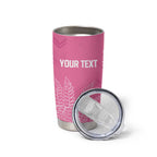 New Zealand Lawn Bowls Breast Cancer Personalized Tumbler Cup Wrap-Around Silver Fern - Aussie Hoodie