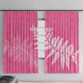 New Zealand Lawn Bowls Breast Cancer Personalized Window Curtain Wrap-Around Silver Fern - Aussie Hoodie