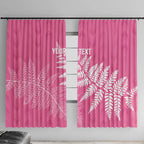 New Zealand Lawn Bowls Breast Cancer Personalized Window Curtain Wrap-Around Silver Fern - Aussie Hoodie