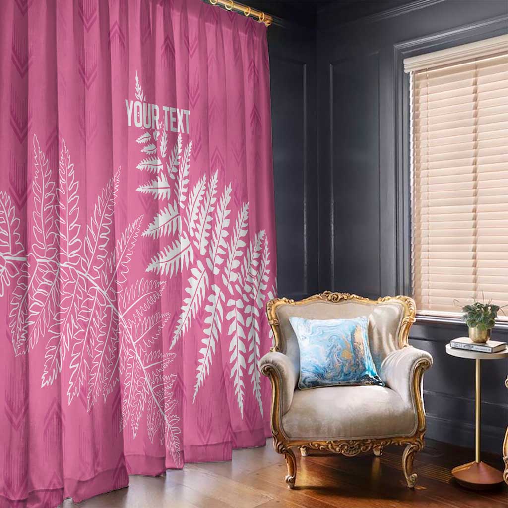 New Zealand Lawn Bowls Breast Cancer Personalized Window Curtain Wrap-Around Silver Fern - Aussie Hoodie