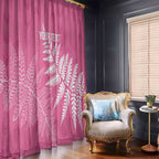 New Zealand Lawn Bowls Breast Cancer Personalized Window Curtain Wrap-Around Silver Fern - Aussie Hoodie