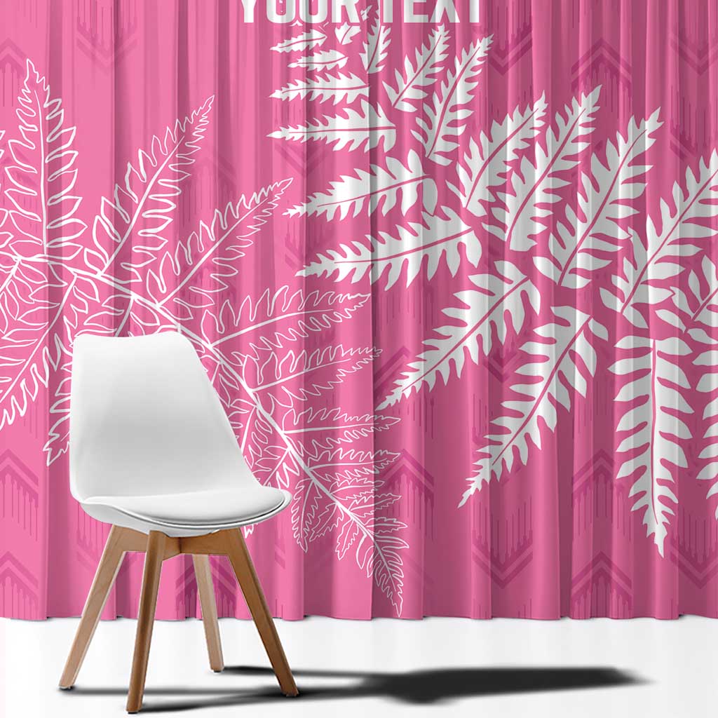 New Zealand Lawn Bowls Breast Cancer Personalized Window Curtain Wrap-Around Silver Fern - Aussie Hoodie