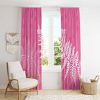 New Zealand Lawn Bowls Breast Cancer Personalized Window Curtain Wrap-Around Silver Fern - Aussie Hoodie