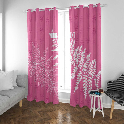 New Zealand Lawn Bowls Breast Cancer Personalized Window Curtain Wrap-Around Silver Fern - Aussie Hoodie