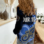 Personalised NAIDOC Week 2023 AFL Eagles Women Casual Shirt Aboriginal Dot Art Lizard Mix Boomerang LT7
