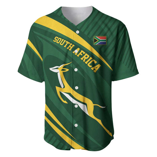 Personalized South Africa Rugby Bokke Baseball Jersey Minimalism Style