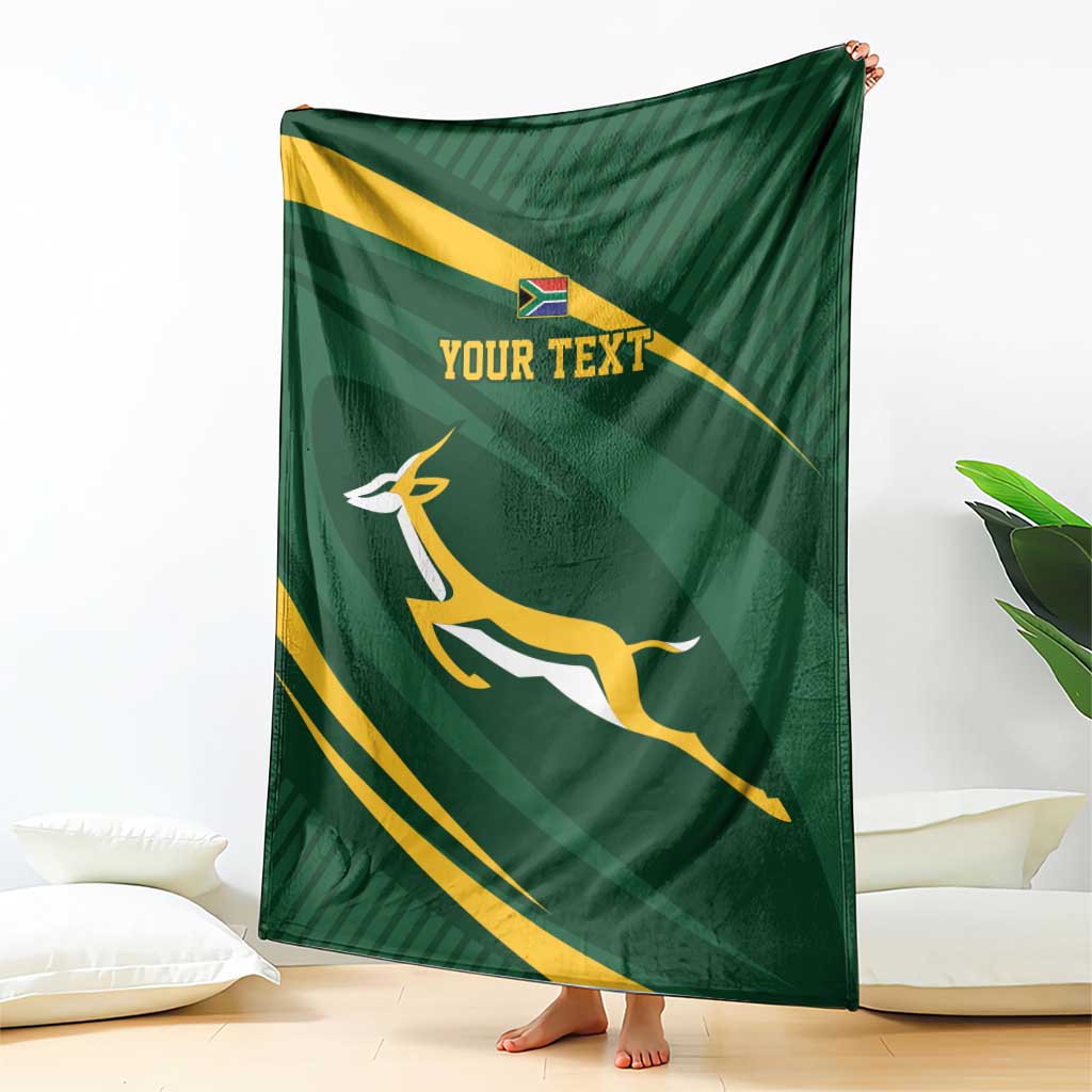 Personalized South Africa Rugby Bokke Blanket Minimalism Style