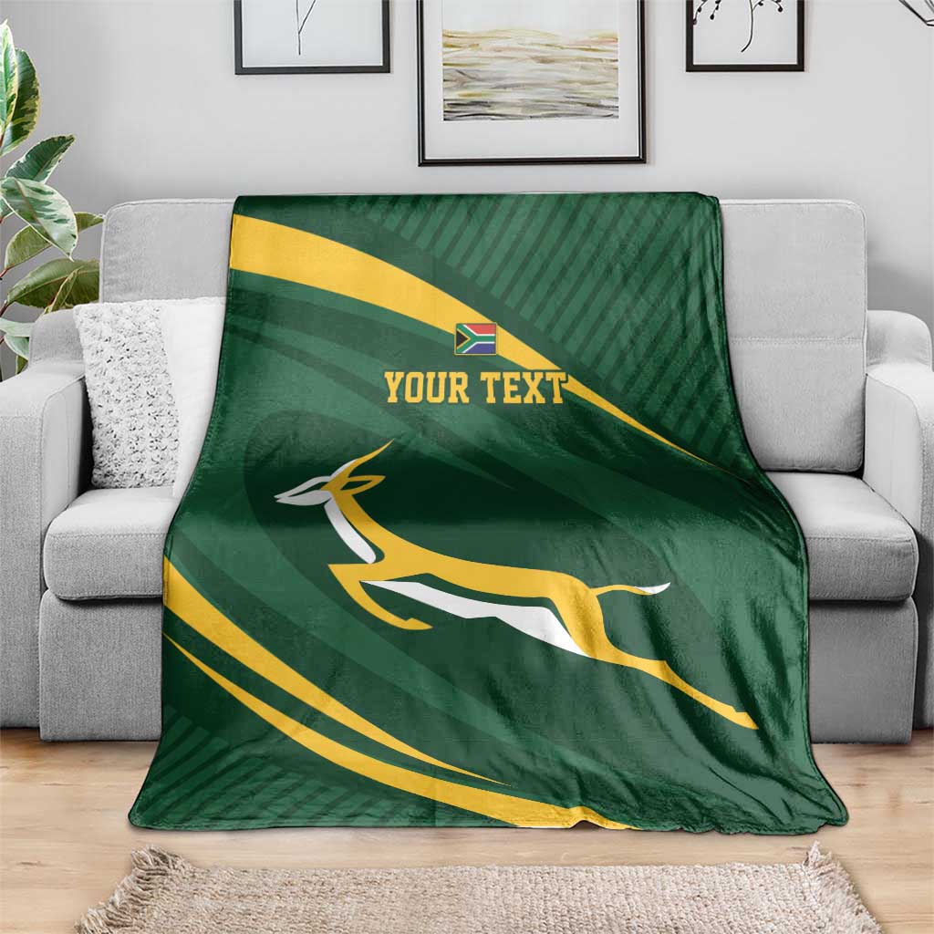Personalized South Africa Rugby Bokke Blanket Minimalism Style