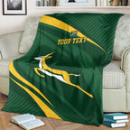 Personalized South Africa Rugby Bokke Blanket Minimalism Style