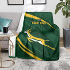 Personalized South Africa Rugby Bokke Blanket Minimalism Style