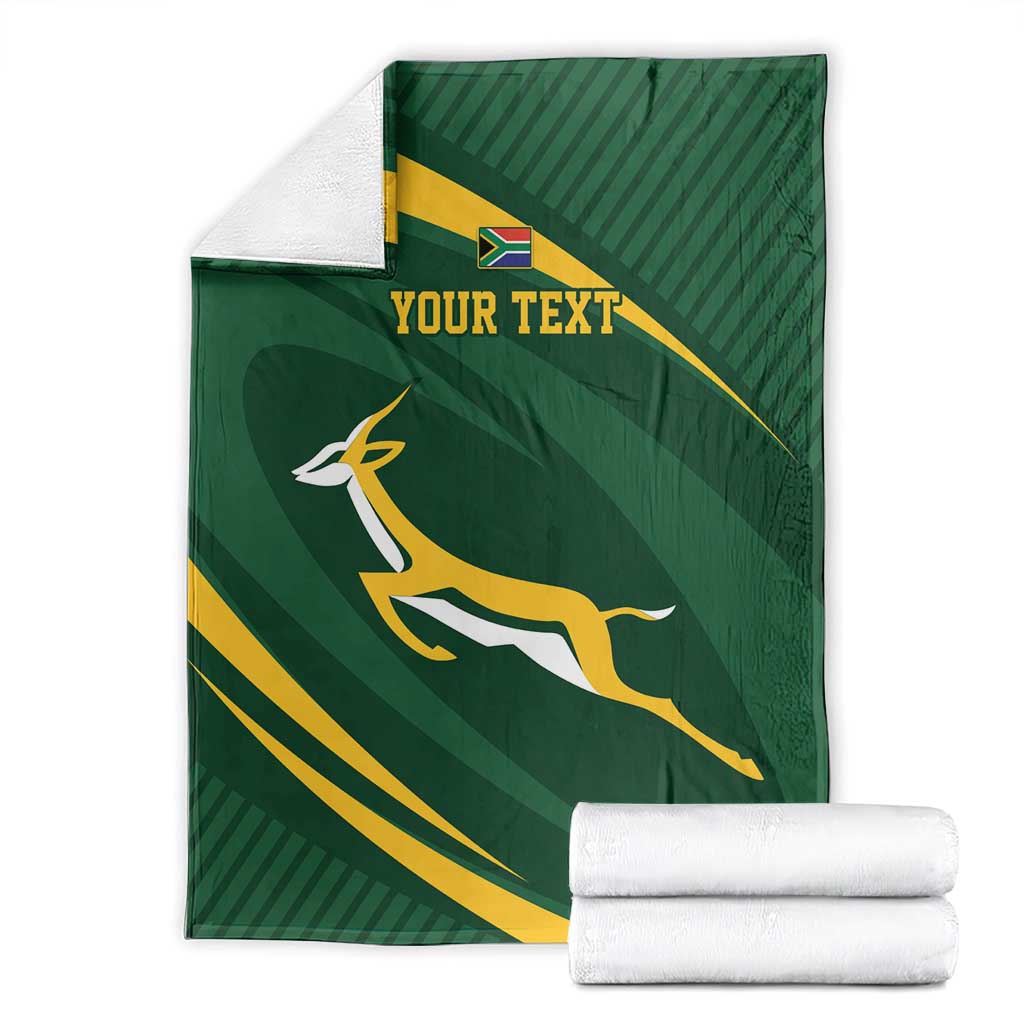 Personalized South Africa Rugby Bokke Blanket Minimalism Style