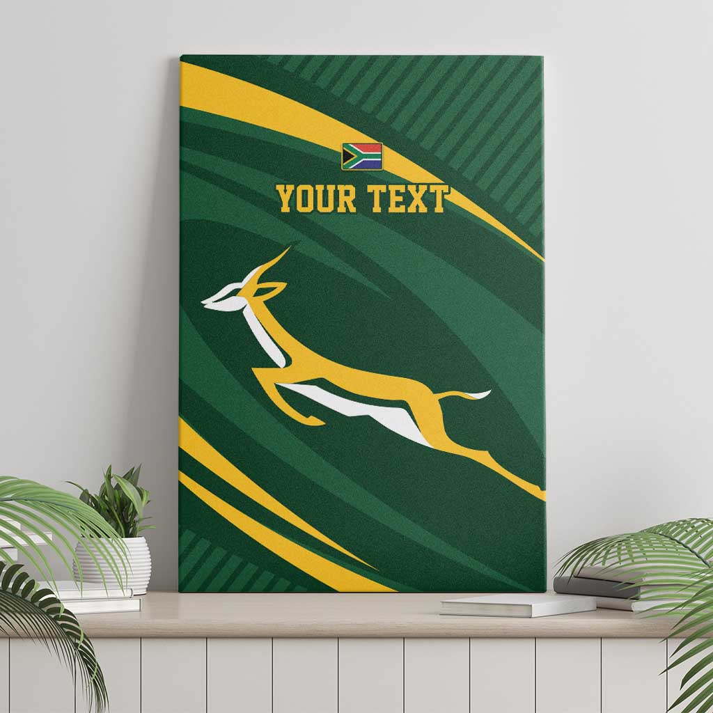 Personalized South Africa Rugby Bokke Canvas Wall Art Minimalism Style