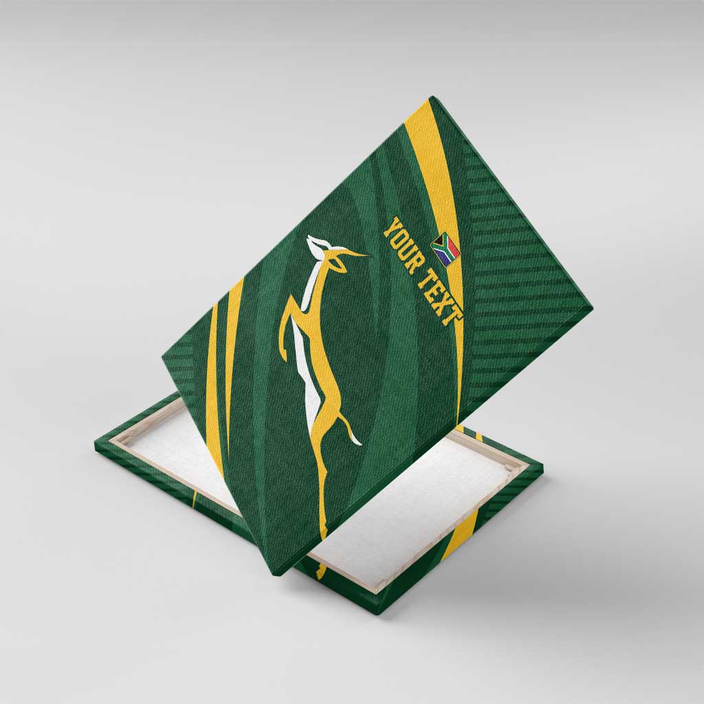 Personalized South Africa Rugby Bokke Canvas Wall Art Minimalism Style