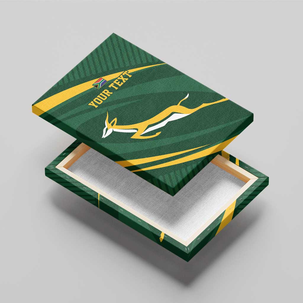 Personalized South Africa Rugby Bokke Canvas Wall Art Minimalism Style
