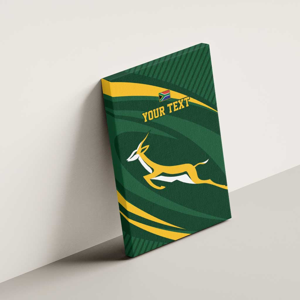 Personalized South Africa Rugby Bokke Canvas Wall Art Minimalism Style
