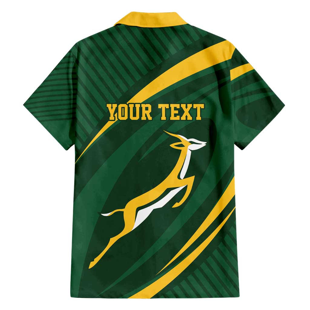 Personalized South Africa Rugby Bokke Family Matching Off Shoulder Maxi Dress and Hawaiian Shirt Minimalism Style