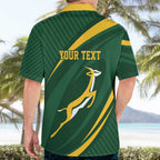 Personalized South Africa Rugby Bokke Hawaiian Shirt Minimalism Style