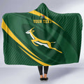 Personalized South Africa Rugby Bokke Hooded Blanket Minimalism Style