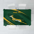 Personalized South Africa Rugby Bokke Tablecloth Minimalism Style
