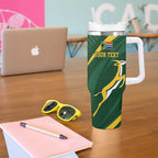 Personalized South Africa Rugby Bokke Tumbler With Handle Minimalism Style