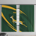 Personalized South Africa Rugby Bokke Window Curtain Minimalism Style