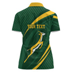 Personalized South Africa Rugby Bokke Women Polo Shirt Minimalism Style
