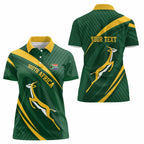 Personalized South Africa Rugby Bokke Women Polo Shirt Minimalism Style