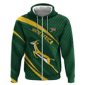 Personalized South Africa Rugby Bokke Zip Hoodie Minimalism Style
