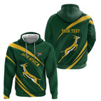 Personalized South Africa Rugby Bokke Zip Hoodie Minimalism Style