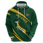 Personalized South Africa Rugby Bokke Zip Hoodie Minimalism Style