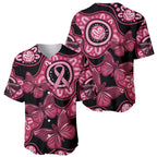 Australia Indigenous Baseball Jersey Breast Cancer Black Aboriginal Butterfly