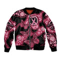 Australia Indigenous Bomber Jacket Breast Cancer Black Aboriginal Butterfly