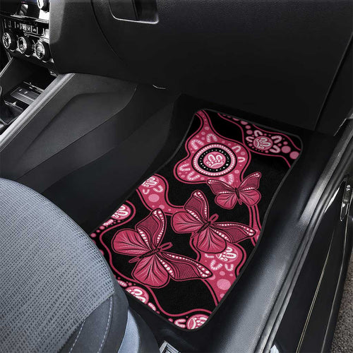 Australia Indigenous Car Mats Breast Cancer Black Aboriginal Butterfly