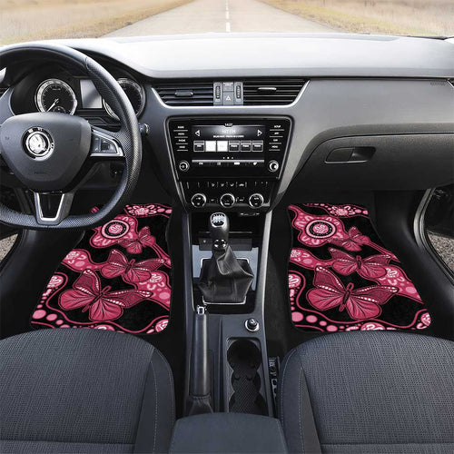 Australia Indigenous Car Mats Breast Cancer Black Aboriginal Butterfly