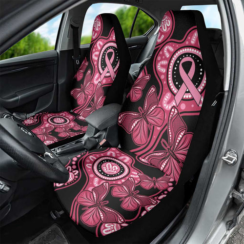 Australia Indigenous Car Seat Cover Breast Cancer Black Aboriginal Butterfly