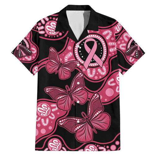 Australia Indigenous Family Matching Mermaid Dress and Hawaiian Shirt Breast Cancer Black Aboriginal Butterfly