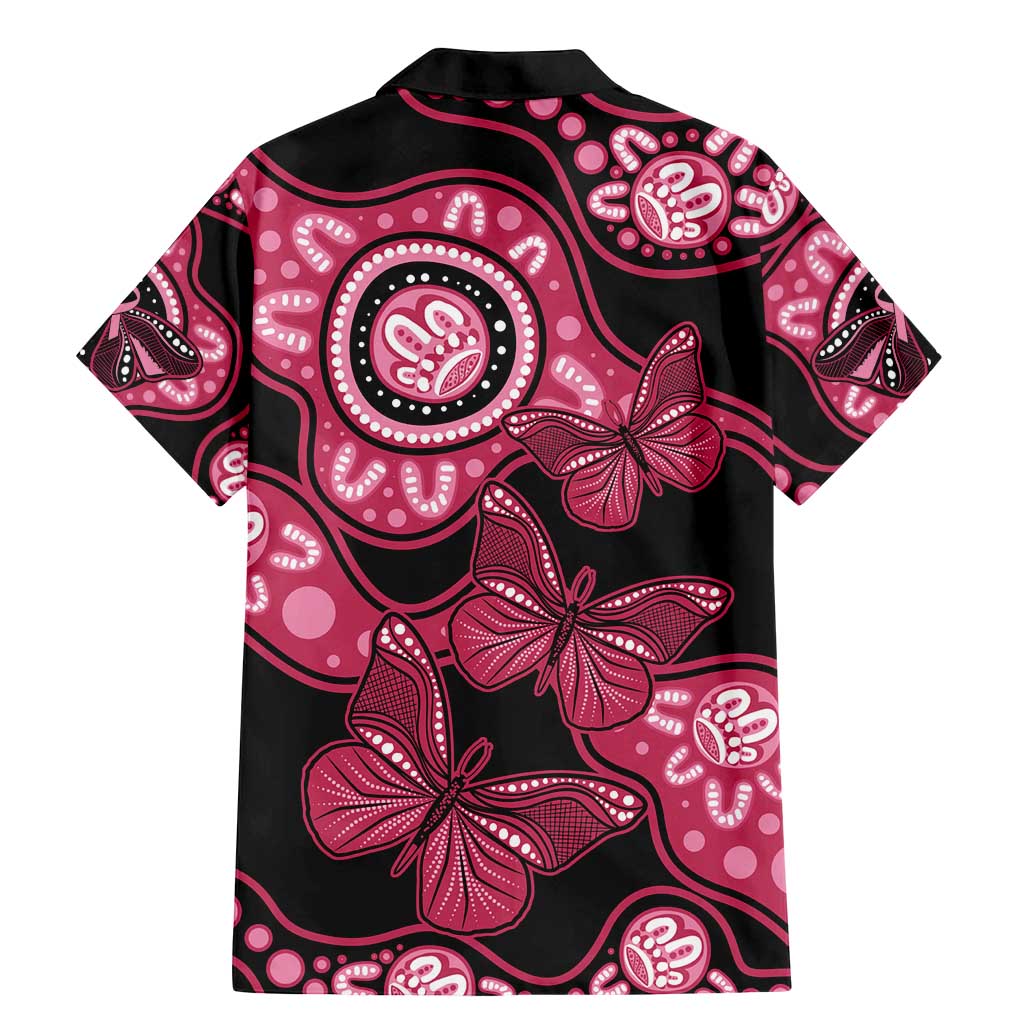 Australia Indigenous Family Matching Mermaid Dress and Hawaiian Shirt Breast Cancer Black Aboriginal Butterfly