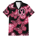 Australia Indigenous Family Matching Short Sleeve Bodycon Dress and Hawaiian Shirt Breast Cancer Black Aboriginal Butterfly