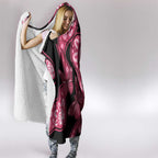 Australia Indigenous Hooded Blanket Breast Cancer Black Aboriginal Butterfly