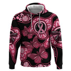 Australia Indigenous Hoodie Breast Cancer Black Aboriginal Butterfly