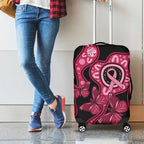 Australia Indigenous Luggage Cover Breast Cancer Black Aboriginal Butterfly
