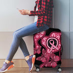 Australia Indigenous Luggage Cover Breast Cancer Black Aboriginal Butterfly