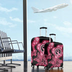 Australia Indigenous Luggage Cover Breast Cancer Black Aboriginal Butterfly