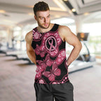 Australia Indigenous Men Tank Top Breast Cancer Black Aboriginal Butterfly