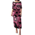 Australia Indigenous Puletasi Breast Cancer Black Aboriginal Butterfly