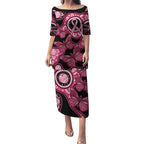 Australia Indigenous Puletasi Breast Cancer Black Aboriginal Butterfly