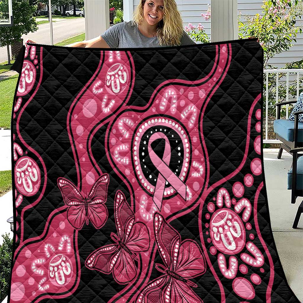 Australia Indigenous Quilt Breast Cancer Black Aboriginal Butterfly